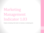 Marketing Management Indicator 1.03