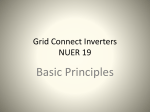 Grid Connect Inverters NUER 19