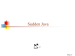Sudden Java - CIS @ UPenn
