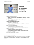 Chapter 1: An Introduction to Anatomy and Physiology