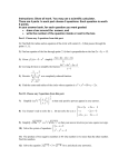 Math 190 sample final S2009 - Department of Mathematics, CCNY