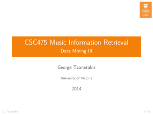 CSC475 Music Information Retrieval