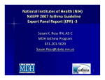 2010 National Institutes of Health (NIH) NAEPP 2007 Asthma