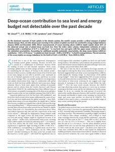 Deep-ocean contribution to sea level and energy budget - e