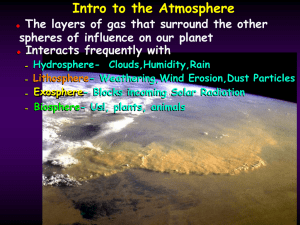 Intro to the Atmosphere