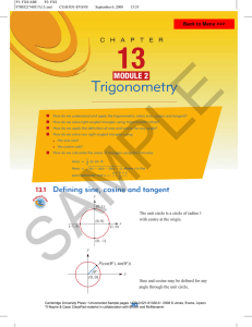 Trigonometry - Cambridge University Press