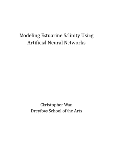 Modeling Estuarine Salinity Using Artificial Neural Networks