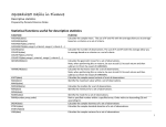 Basic descriptive statistics