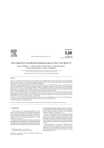 Dose reduction in maxillofacial imaging using low dose