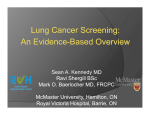 Lung Cancer Screening: An Evidence