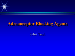 Adrenoceptor Blocking Agents