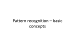 Pattern recognition – basic concepts