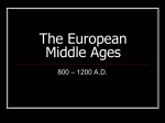 The Start of the Middle Ages