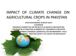 impact of climate change on agricultural crops in pakistan