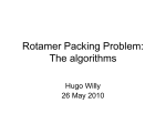 Rotamer Packing Problem - NUS School of Computing