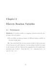 Chapter 2 Discrete Random Variables