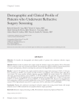 Demographic and Clinical Profile of Patients who Underwent
