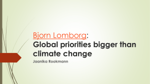 Bjorn Lomborg: Global priorities bigger than climate change