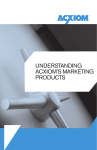 UNDERSTANDING ACXIOM`S MARKETING PRODUCTS