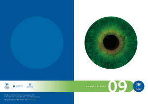 AnnuAl RepoRt - Centre for Eye Research Australia