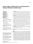 Phase II study of mitoxantrone and ketoconazole for hormone