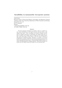 Invadibility in monomorhic two