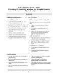 Creating Probability Models for Simple Events