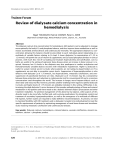 Review of dialysate calcium concentration in hemodialysis
