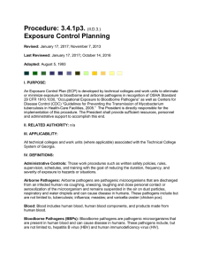 Procedure: 3.4.1p3. (II.D.3.) Exposure Control Planning