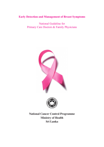 Early Detection and Management of Breast Symptoms National
