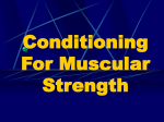 Conditioning For Muscular Strength