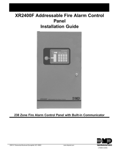 XR2400F Addressable Fire Alarm Control Panel
