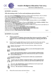 Grade 6 Section B Memorandum - Catholic Institute of Education