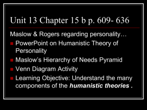 humanistic powerpoint maslow and rogers