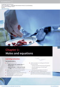 Chapter 1: Moles and equations - Assets