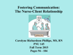 Fostering Communication The Nurse