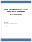 Trends in Teen Employment in Chicago, Illinois, and the United