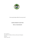 Budget Presentation for Fiscal Year 2009/2010