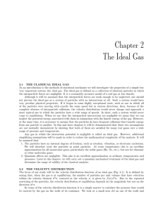 Chapter 2 The Ideal Gas