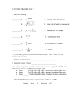 Unit Two Practice Test