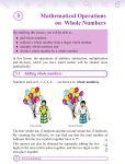 3 Mathematical Operations on Whole Numbers