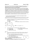 Physics 213 Final Exam March 15, 2004