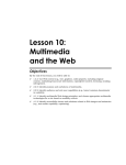 10Lesson 10: Multimedia and the Web