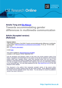 Towards accommodating gender differences in multimedia