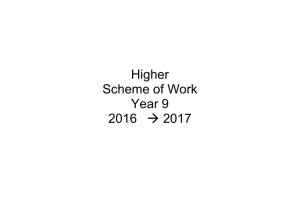 to view a detailed breakdown. Year 9 Higher