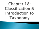 Taxonomy and Dichotomous Key Notes