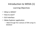 Introduction to WEKA