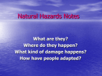 Natural Hazards Notes