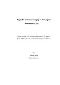 Magnetic resonance imaging of the lungs in asthma and COPD