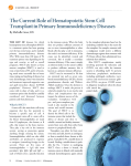 The Current Role of Hematopoietic Stem Cell Transplant